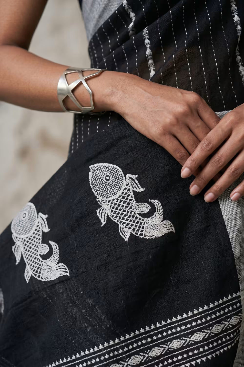 SHYAMAL REKHA | Cotton | Indidha Saree