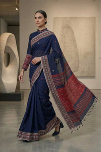 REGAL REVERIE | Asam Mercerized Jamdani | Indidha Saree