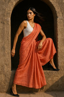 Molten Light | Handloom Mul Cotton | Indidha Saree