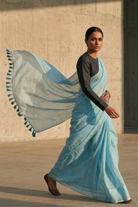 MINTY MIST | Mul Cotton | Indidha Saree