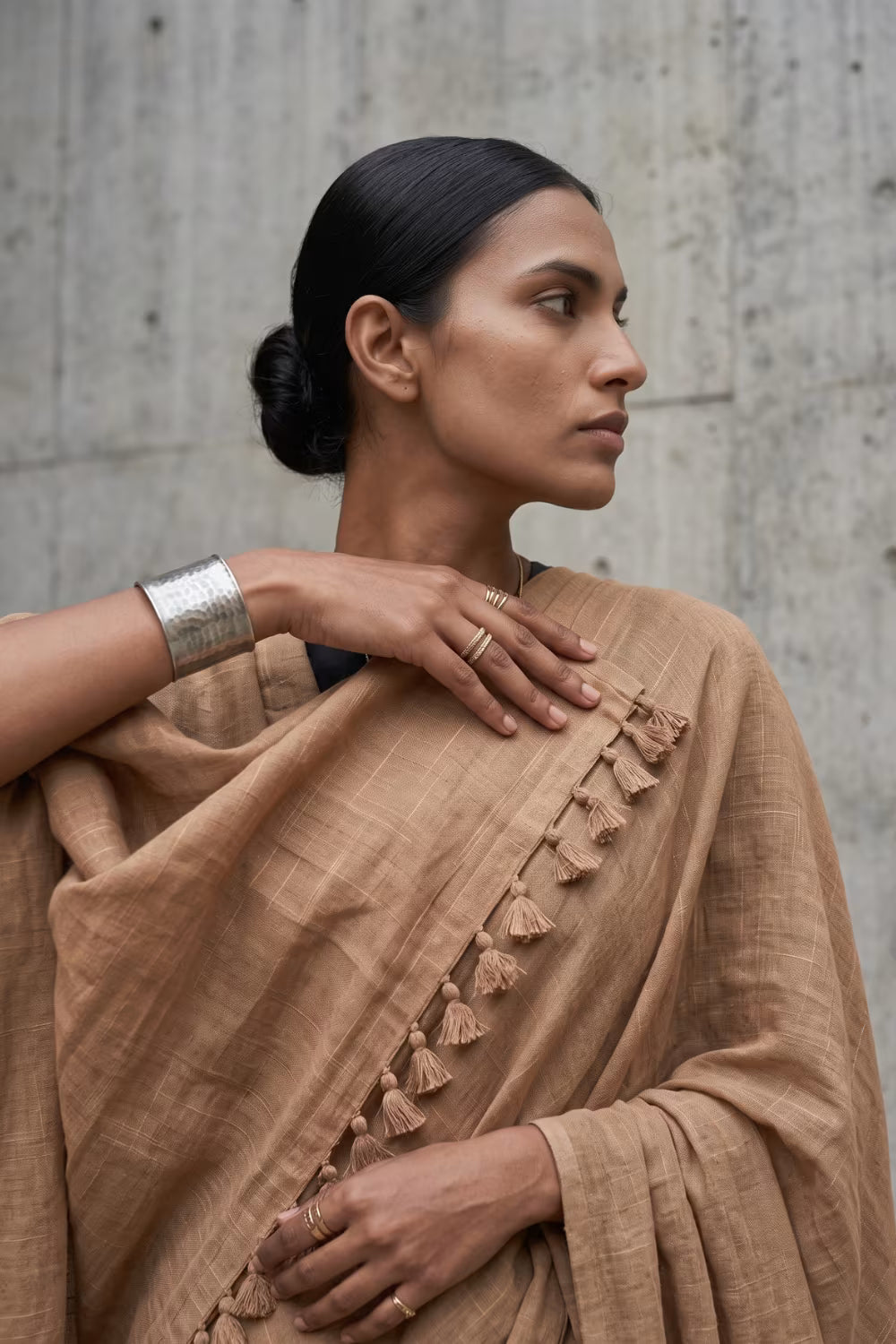 Quarry Dust | Slub Cotton | Indidha Saree