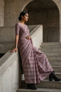Dust Stride | Slub Cotton | Indidha Saree