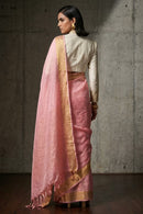 ROSE PEACH | Kota Linen | Indidha Saree