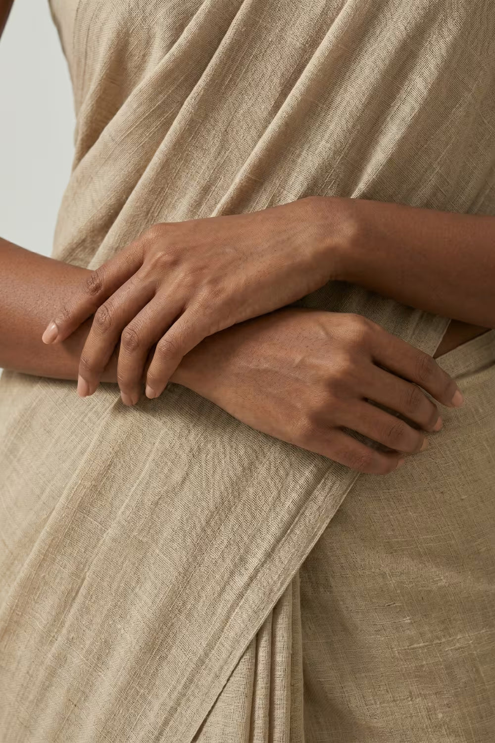 Oatline | Slub Cotton | Indidha Saree