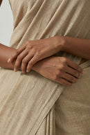 Oatline | Slub Cotton | Indidha Saree