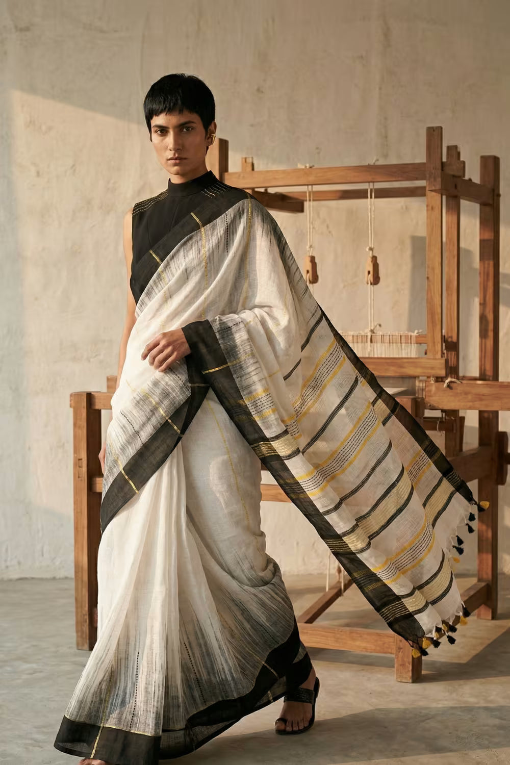 GODHULI CHHAYA | Assam Mercerized Cotton | Indidha Saree