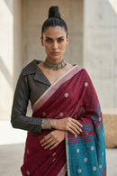 RAINDROP | Linen | Indidha Saree