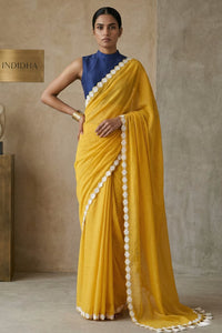 CITRUS CASACADE | Mul Cotton | Indidha Saree