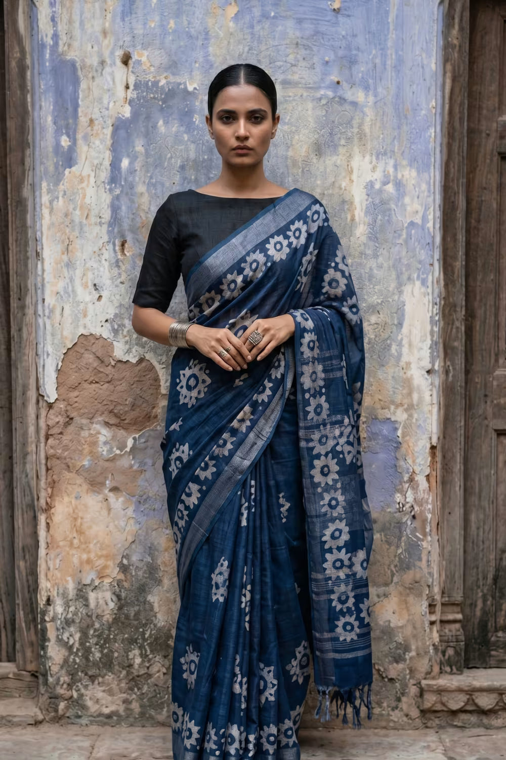 INDIGO STARS | Cotton | Indidha Saree