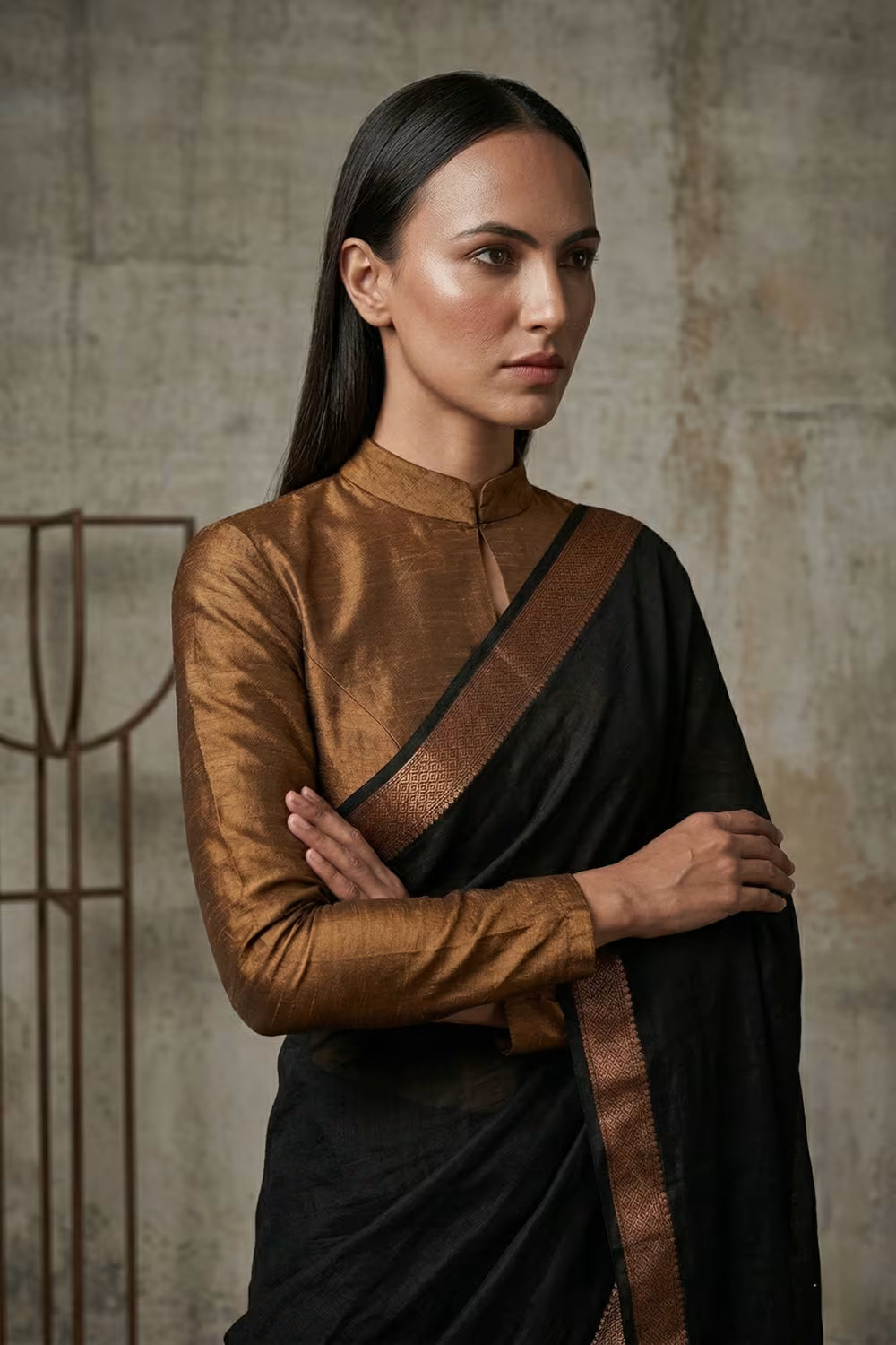 NOCTURNE BLAZE | Cotton | Indidha Saree