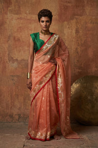 NOORANI PHOOL | Muslin Jamdani | Indidha Saree