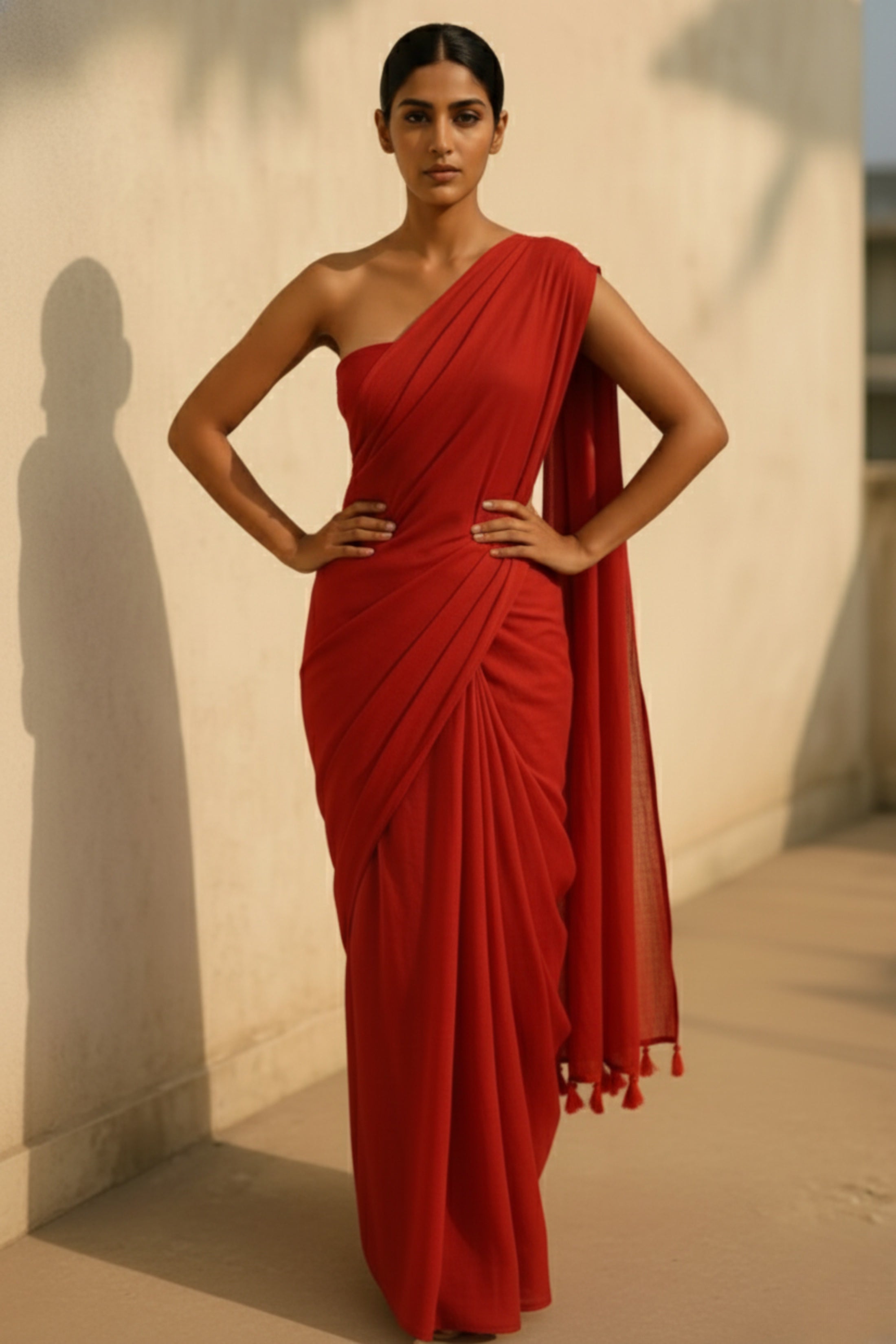 Raktika | Mul Cotton | Indidha Saree