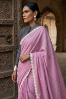 LOVESTRUCK LAVENDER | Mul Cotton | Indidha Saree