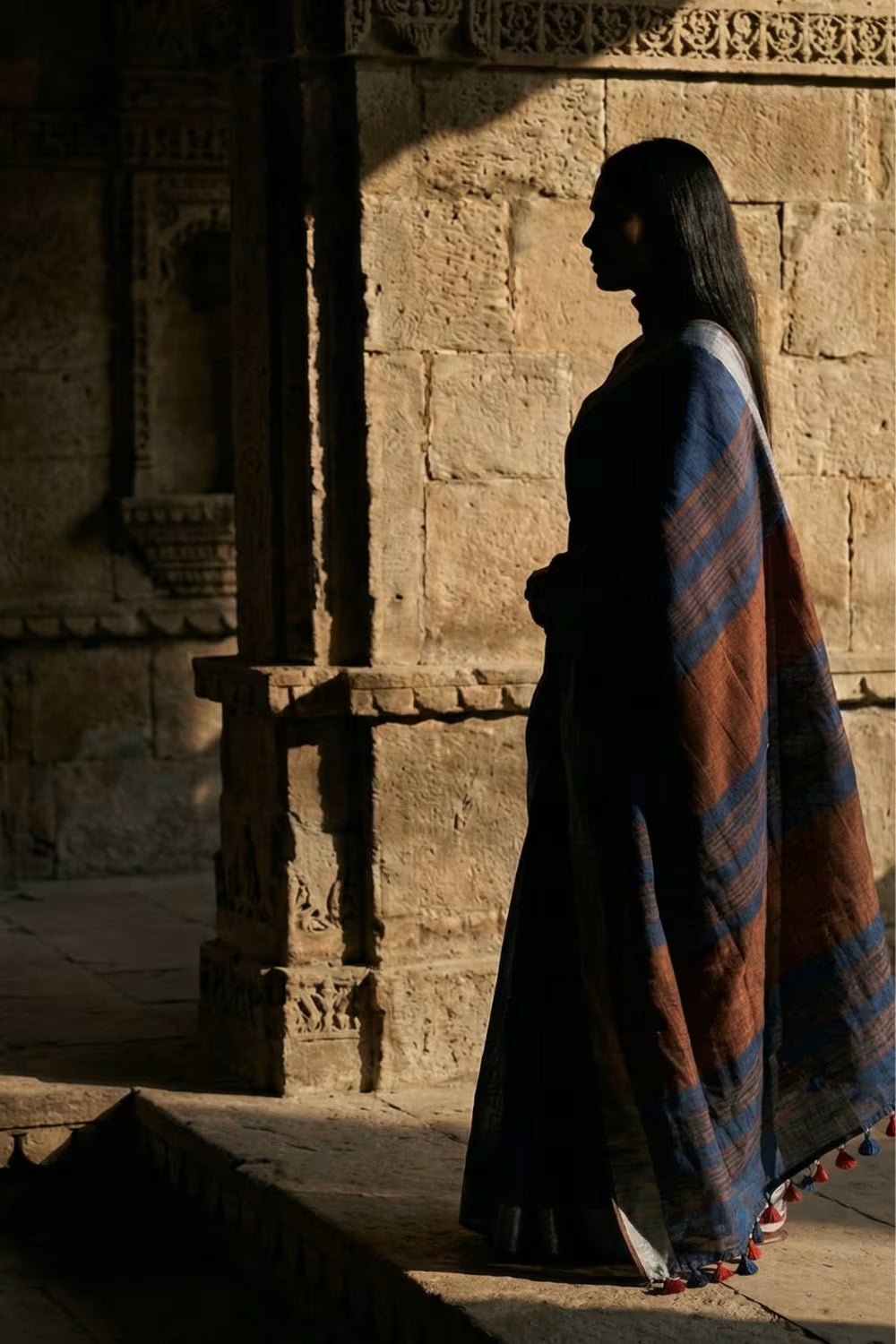 CAPUCHIN | Linen by Linen | Indidha Saree