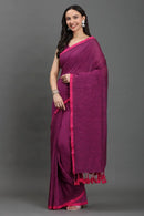 BERRY BLISS | Pure Cotton | Indidha Saree -  Vibrant Magenta Pure Cotton for Modern Elegance  This lightweight pure cotton saree blends tradition with contemporary style. Shop now for an Insta-worthy look!