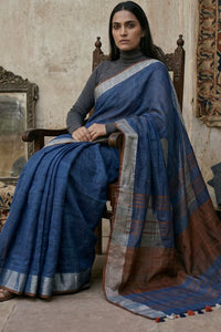 CAPUCHIN | Linen by Linen | Indidha Saree