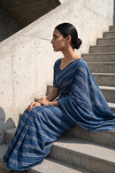 Indigo Stride | Slub Cotton | Indidha Saree