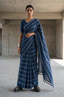 Indigo Stride | Slub Cotton | Indidha Saree