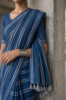 Indigo Stride | Slub Cotton | Indidha Saree