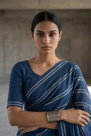Indigo Stride | Slub Cotton | Indidha Saree