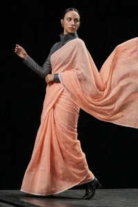 PRISHA BLUSH | Mul Cotton | Indidha Saree