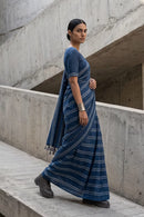 Indigo Stride | Slub Cotton | Indidha Saree
