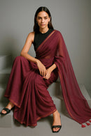 JIYA | Mul Cotton | Indidha Saree -  Shop Jiya Mul Cotton Saree – Light & Breezy Wear  Pure mul cotton saree with an elegant copper border and matching tassels. Perfect for any occasion to showcase timeless beauty and sophistication. Shop now!