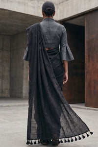 Monk's Fold | Slub Cotton | Indidha Saree