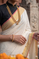 ELEGANCE IN IVORY | Cotton | Indidha Saree