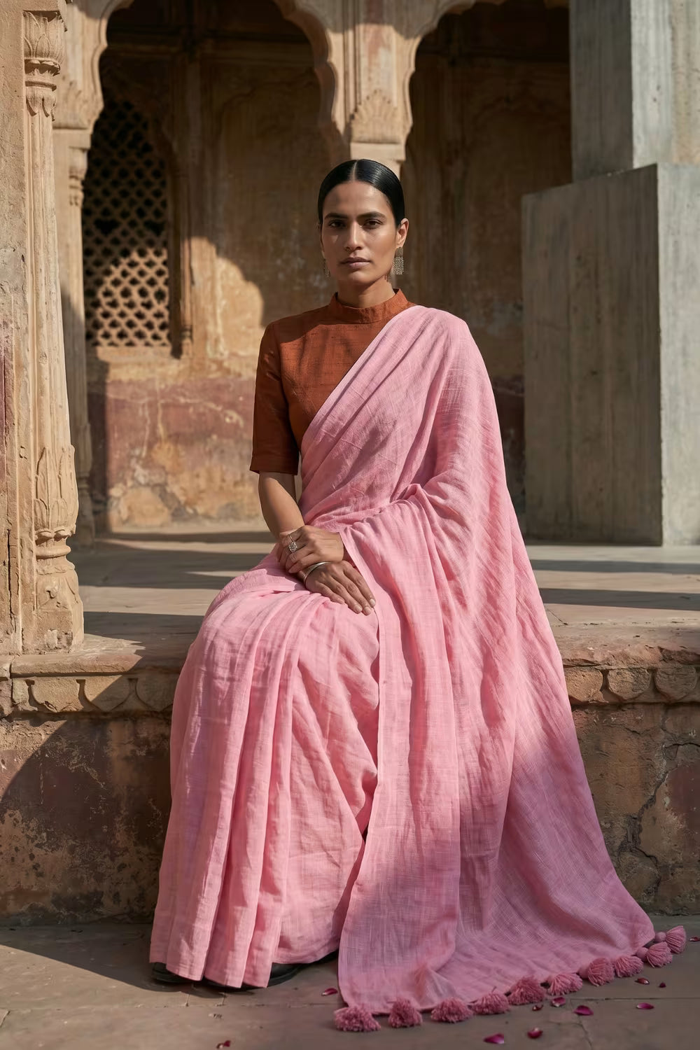 PETAL KISS | Mul Cotton | Indidha Saree