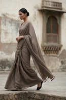 Stone Mist | Cotton | Indidha Saree