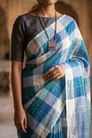 BLUE TRIBE | Linen | Indidha Saree