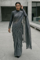 Midnight Whisper | Mul Cotton | Indidha Saree