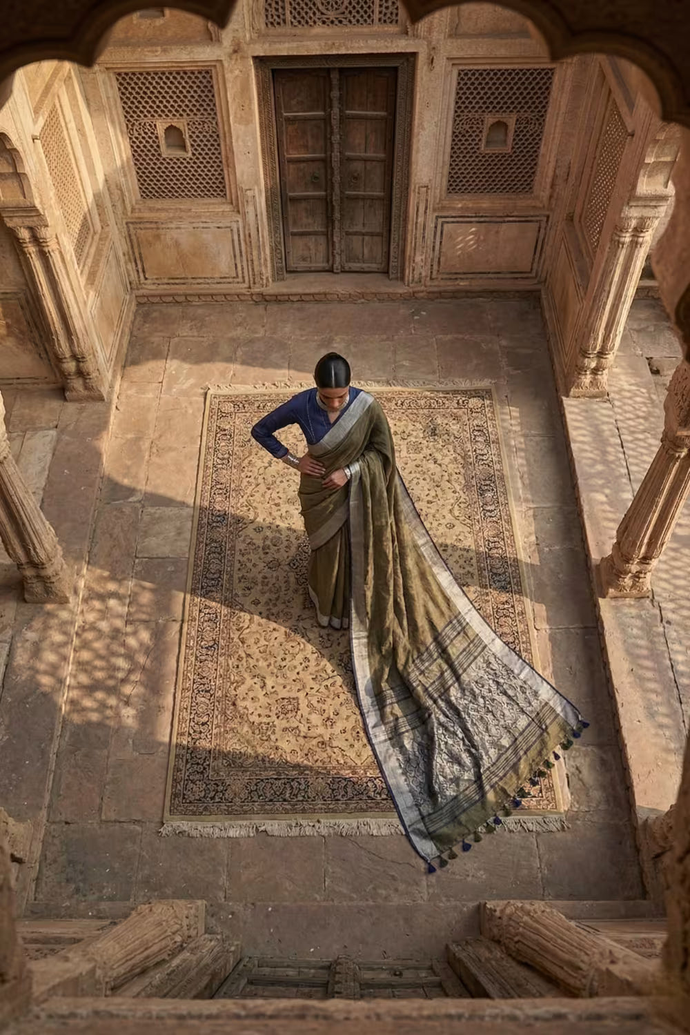 PASTEL EMBER | Linen by Linen | Indidha Saree