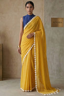 CITRUS CASACADE | Mul Cotton | Indidha Saree