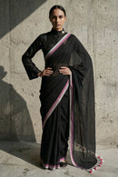 MIDNIGHT MUSE | Mul Cotton | Indidha Saree