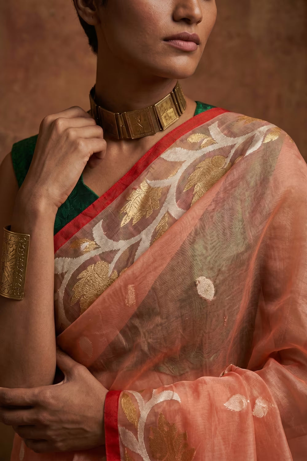 NOORANI PHOOL | Muslin Jamdani | Indidha Saree