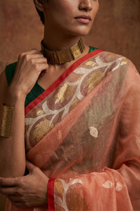 NOORANI PHOOL | Muslin Jamdani | Indidha Saree