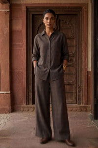 Espresso Check | Slub Cotton | Co-ord