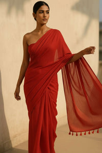 Raktika | Mul Cotton | Indidha Saree