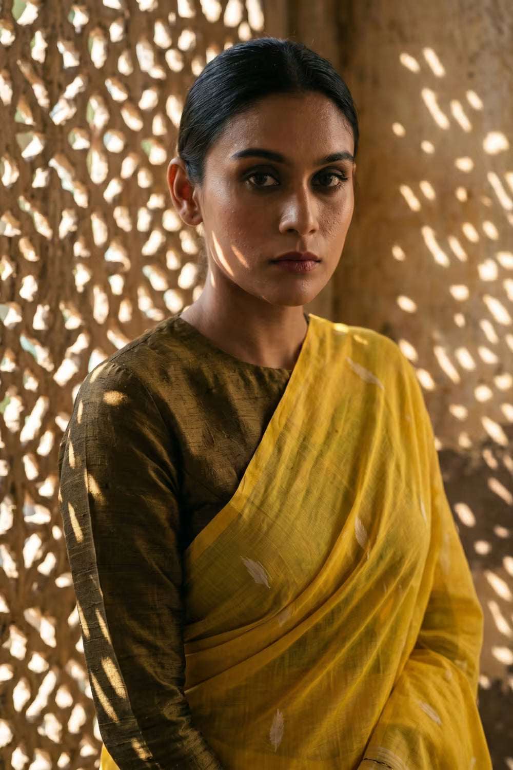 Sunlit Weave | Mul cotton | Indidha Saree