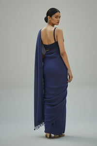 Quiet Navy | Cotton | Indidha Saree