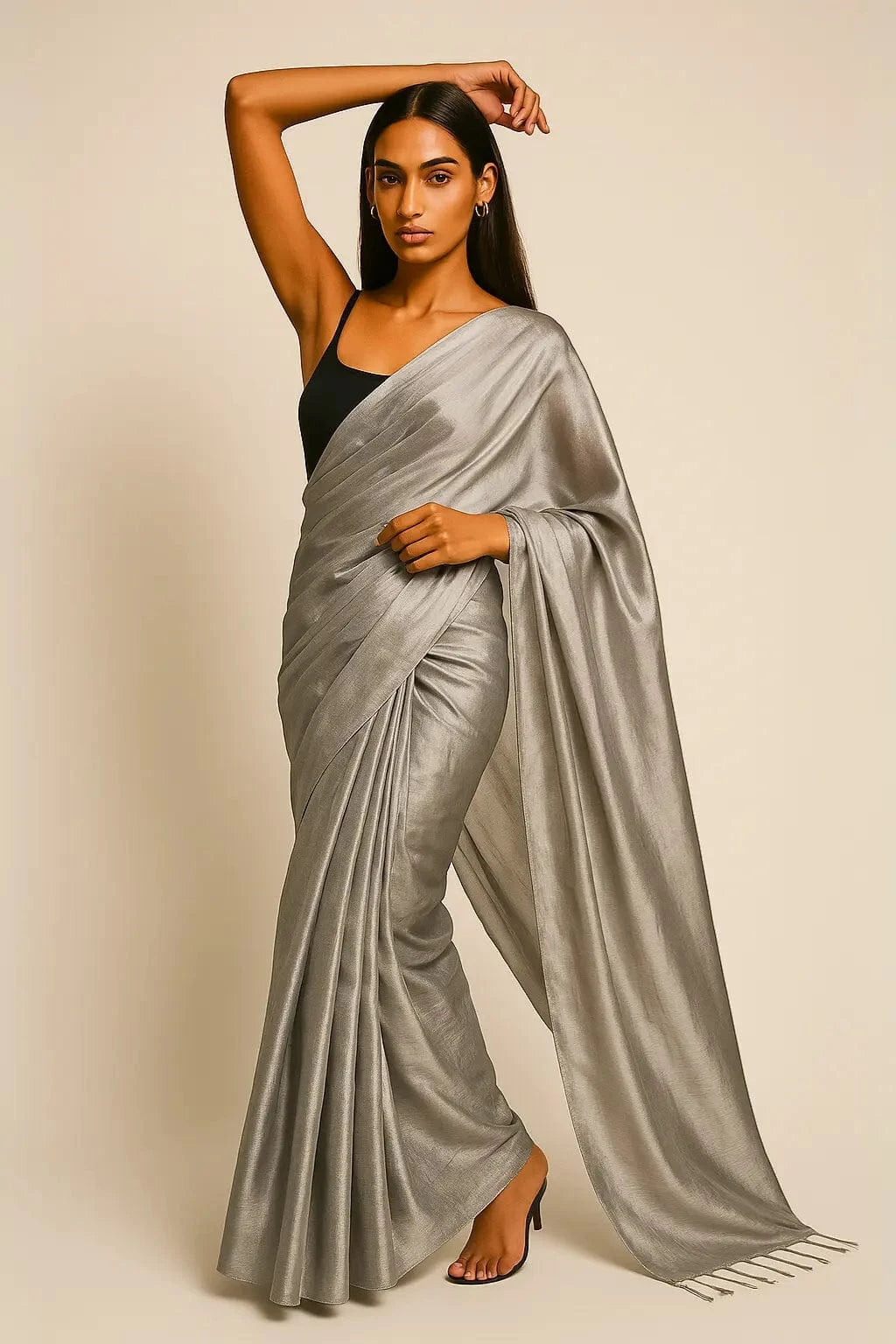 CHANDNI CHUNAR | Handloom Tissue | Indidha Saree