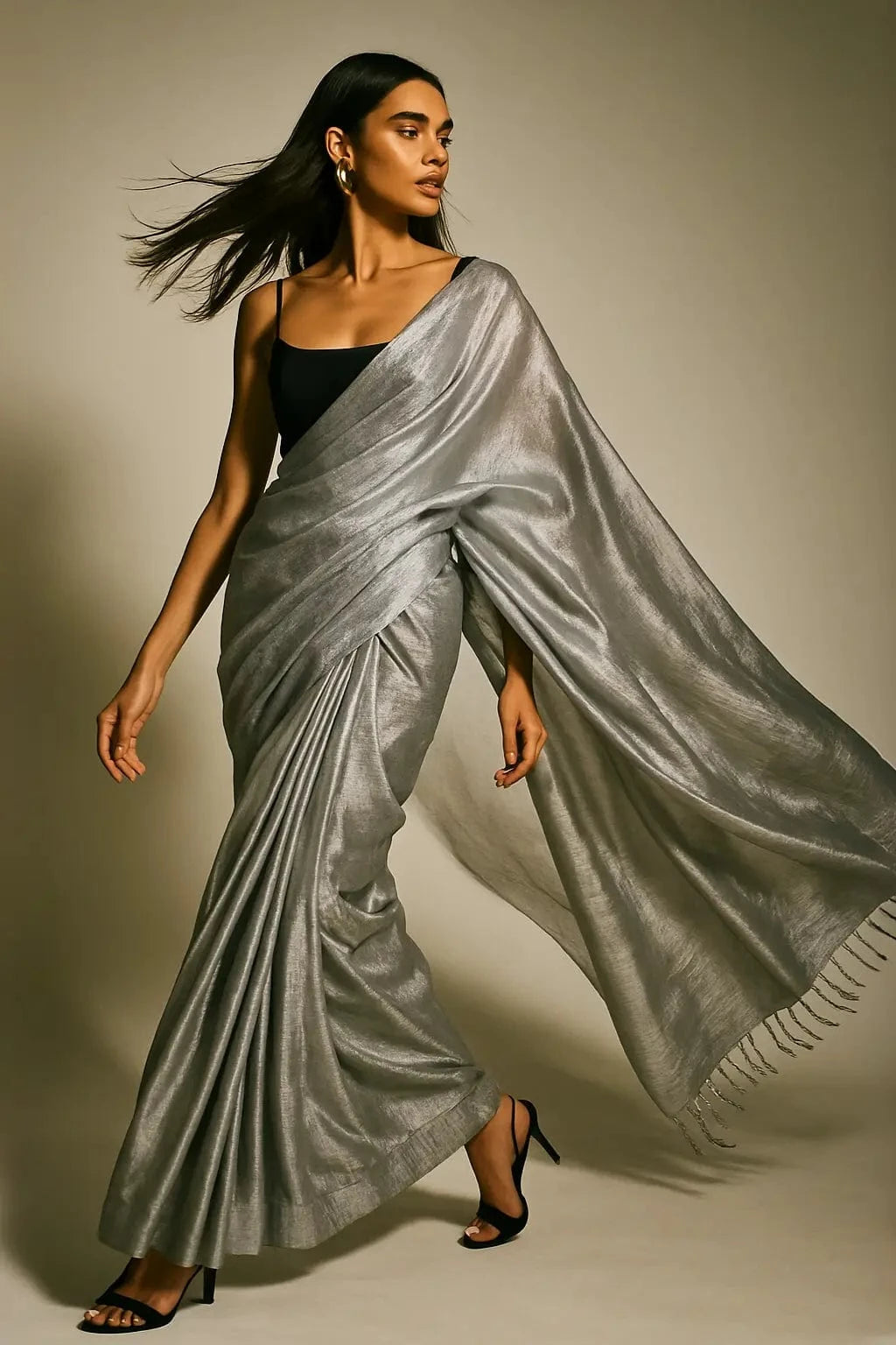 CHANDNI CHUNAR | Handloom Tissue | Indidha Saree