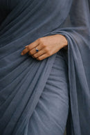 Evening Mist | Mul Cotton | Indidha Saree