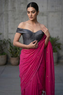 Rosette Dawn | Mul Cotton | Indidha Saree