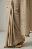 Oatline | Slub Cotton | Indidha Saree