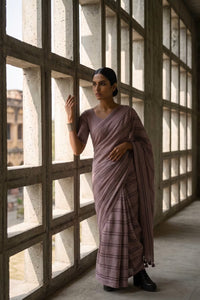 Dust Stride | Slub Cotton | Indidha Saree