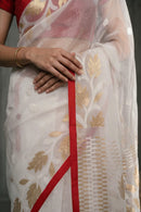 NOOR-E-NAZAKAT | Muslin Jamdani | Indidha Saree