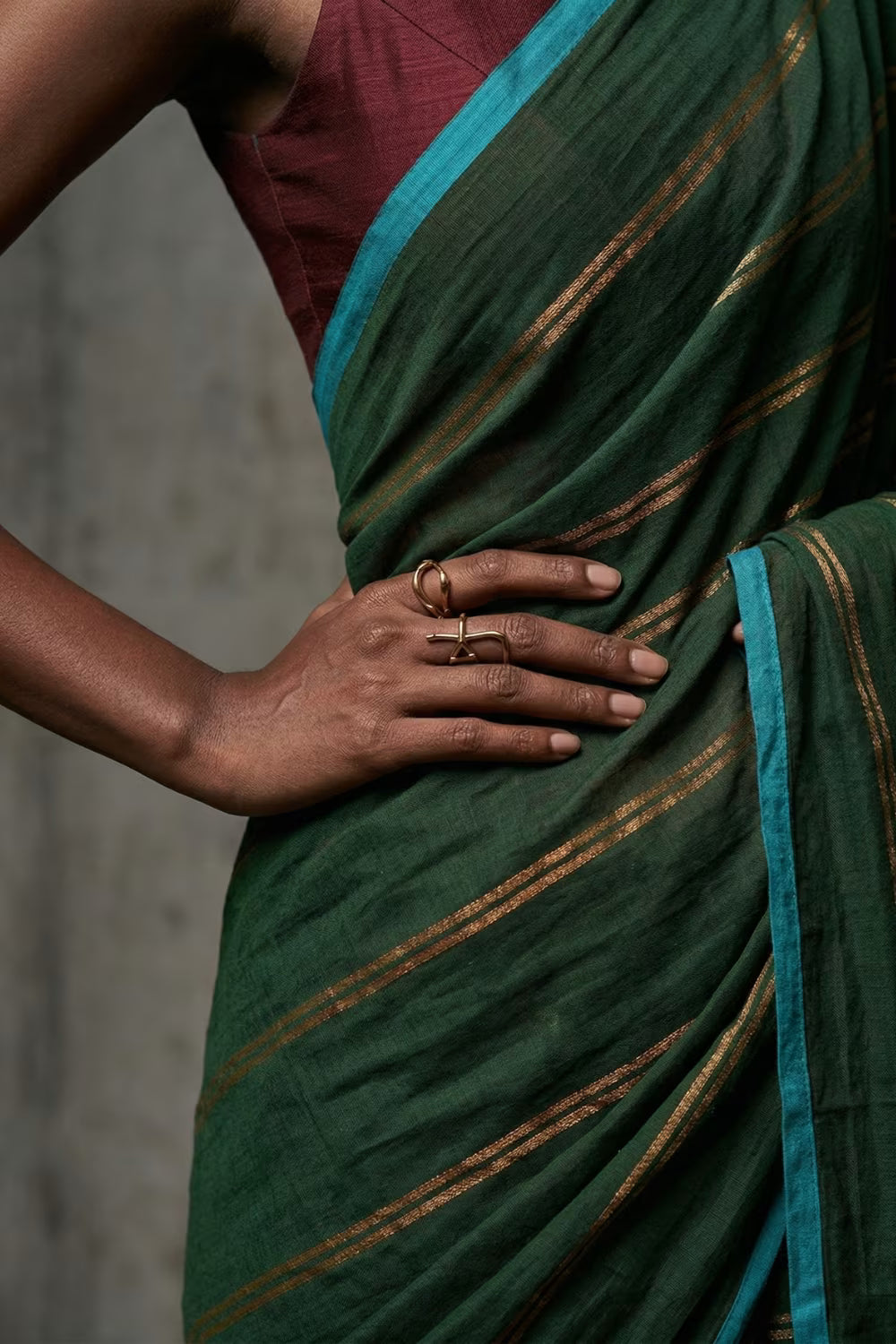 STARRY FOREST | Mul Cotton | Indidha Saree